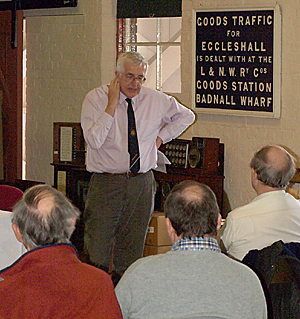 Ted Talbot spaking at the forum